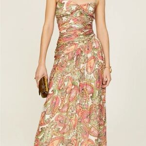 Badgley Mischka sweetheart Midi Dress